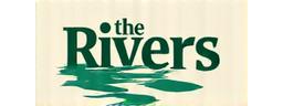 Logo of 'Rivers Trust' - a stylized green river flowing through typography.