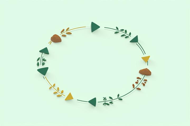 An infographic depicting the lifecycle of a biodegradable fishing lure, showing natural breakdown safe for aquatic environments, with circular arrows for recycling.